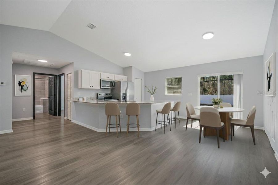 Furnished interior view inside a new home in , Dunnellon (Image 8).