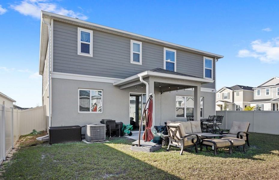 Exterior details and patio area of a home in , Davenport (Image 4). Exterior details and patio area of a home in , Davenport (Image 4).