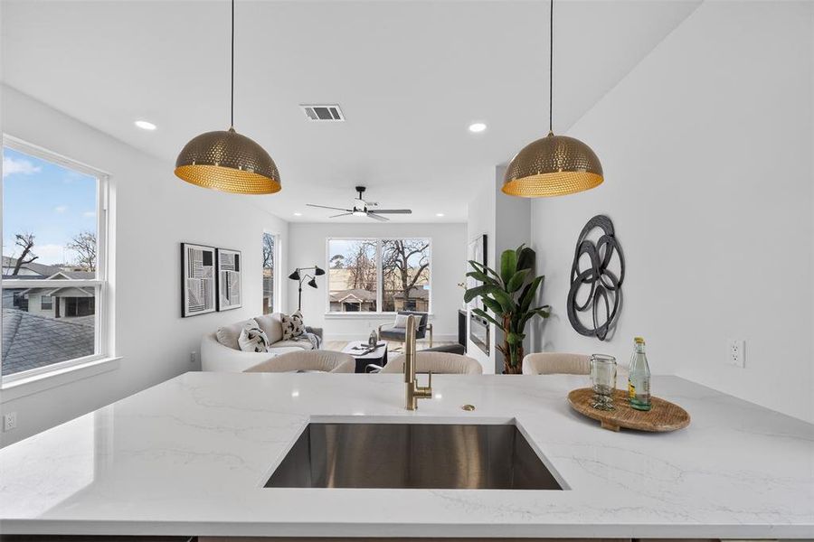 Furnished interior view inside a new home in , Dallas (Image 16).