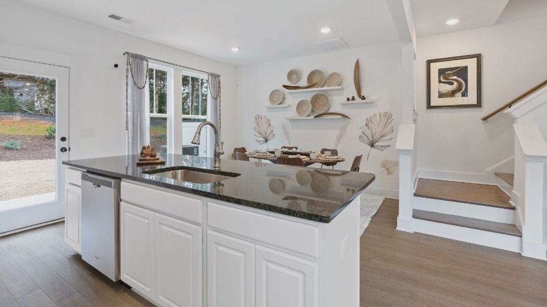 Furnished interior view inside a new home in Sidney Creek Townhomes, Zebulon (Image 7).