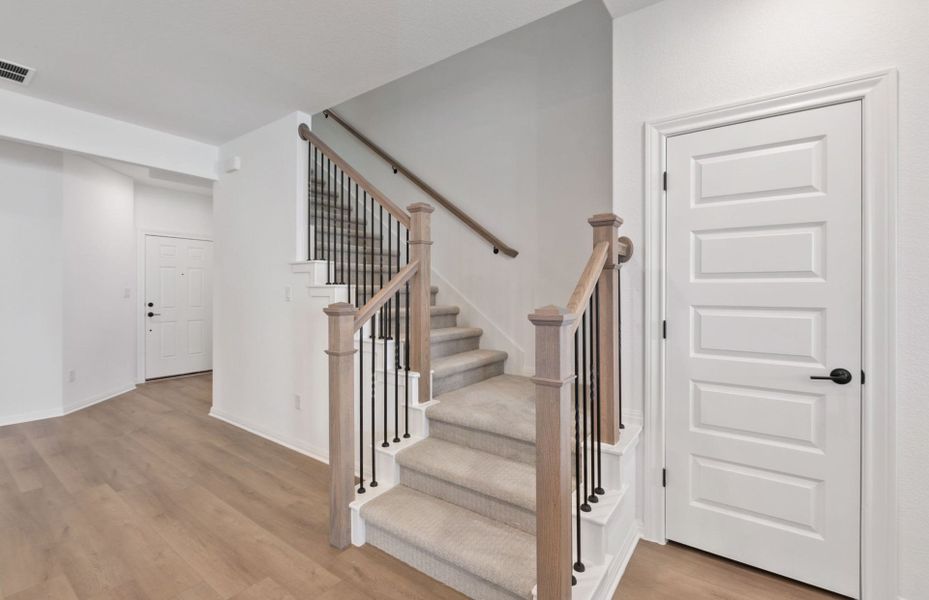 Furnished interior view inside a new home in Whitestone Preserve, Cedar Park (Image 10).
