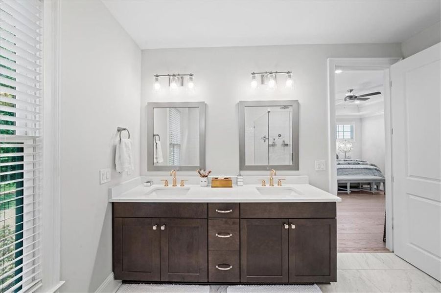 Furnished interior view inside a new home in Manning on the Square, Alpharetta (Image 44).