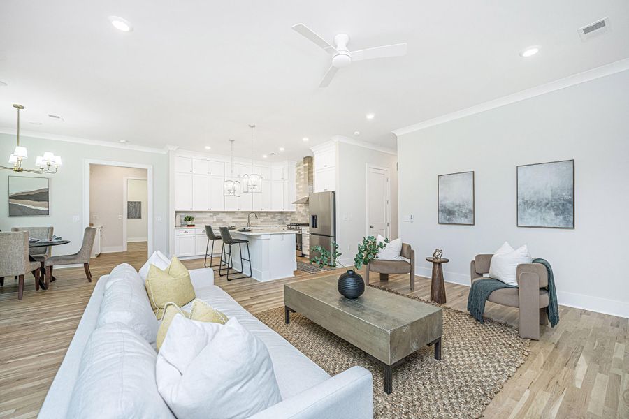 Furnished interior view inside a new home in , Mount Pleasant (Image 16). Furnished interior view inside a new home in , Mount Pleasant (Image 16).
