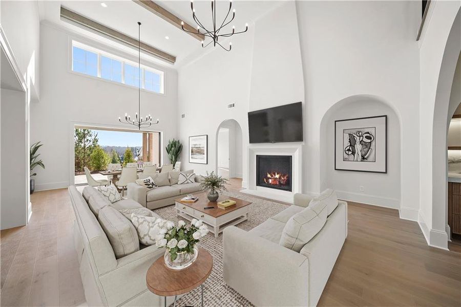 Furnished interior view inside a new home in , Alpharetta (Image 12).