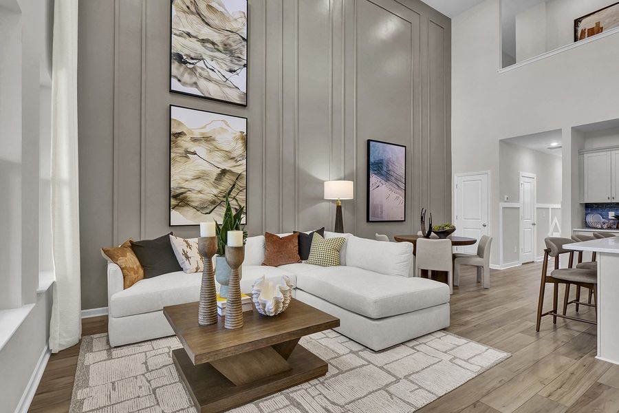 Representative furnished interior of a home built from the Hydrangea - Vanguard Collection by Mungo Homes in Jessups Place, Greensboro (Image 6). Representative furnished interior of a home built from the Hydrangea - Vanguard Collection by Mungo Homes in Jessups Place, Greensboro (Image 6).