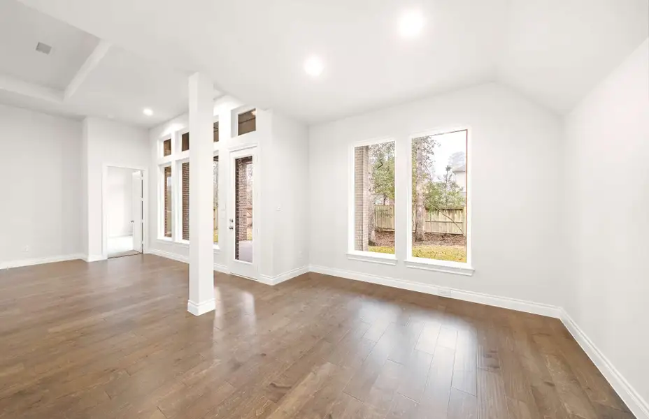 Representative unfurnished interior of a home built from the 3068 by Ravenna Homes in The Woodlands Hills 65′, Willis (Image 24).