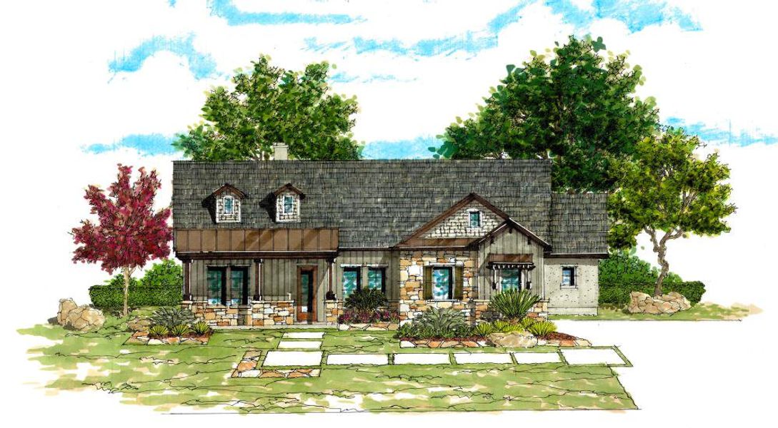 Representative rendering of the exterior for the 2568 by Texas Homes (Image 7).