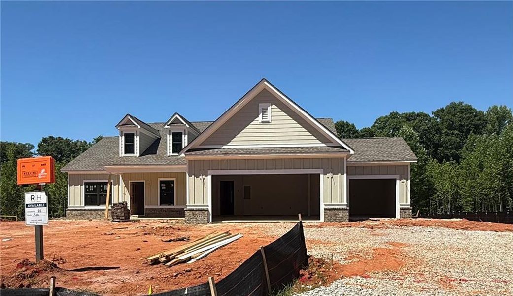 In-progress construction of a new home in Weslyn Park, Social Circle, GA (Image 1). In-progress construction of a new home in Weslyn Park, Social Circle, GA (Image 1).
