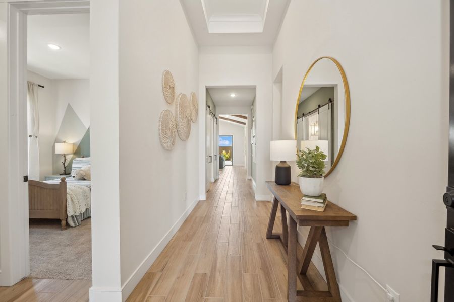 Bright and welcoming foyer