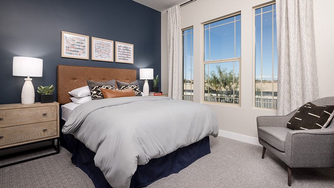 Furnished interior view inside a new home in Ellsworth Ranch, Queen Creek (Image 11).