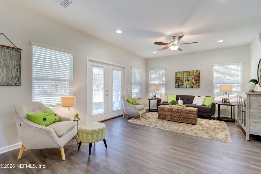 Furnished interior view inside a new home in , Jacksonville (Image 10). Furnished interior view inside a new home in , Jacksonville (Image 10).