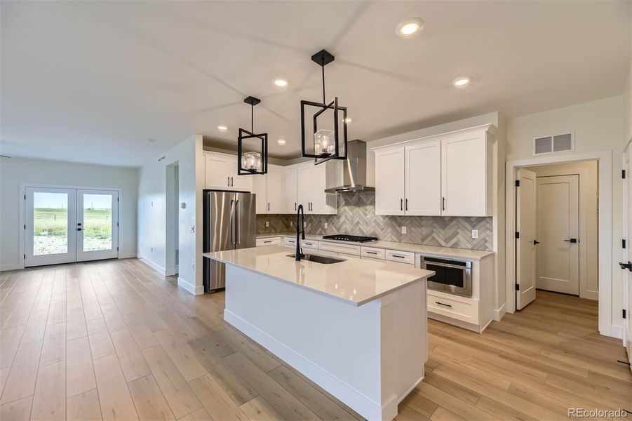 Furnished interior view inside a new home in Spring Valley Ranch, Elizabeth (Image 6). Furnished interior view inside a new home in Spring Valley Ranch, Elizabeth (Image 6).