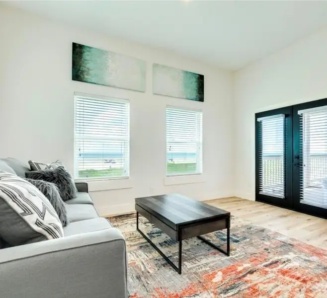 Step directly out to the main level deck from the primary suite