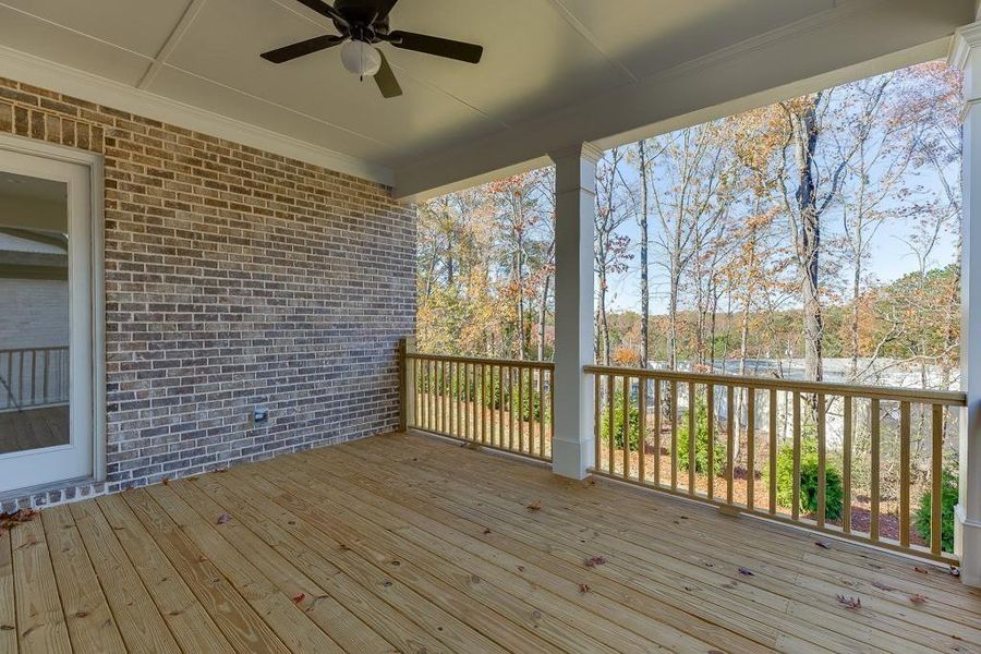 Exterior details and patio area of a home in , Buford (Image 33).