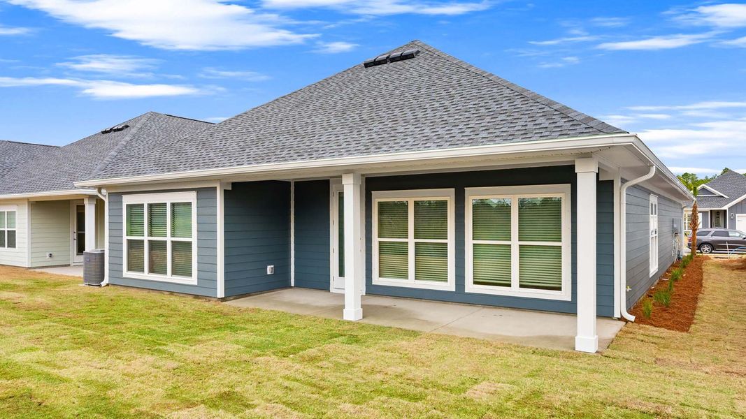 Exterior details and patio area of a home in Breakfast Point East Phase II, Panama City Beach (Image 24).