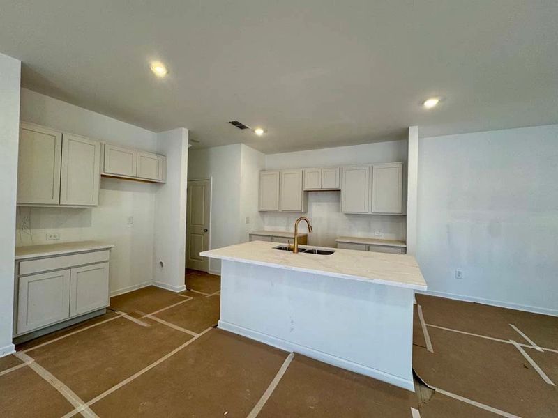 Kitchen featuring Serene Collection Finishes Construction Progress
