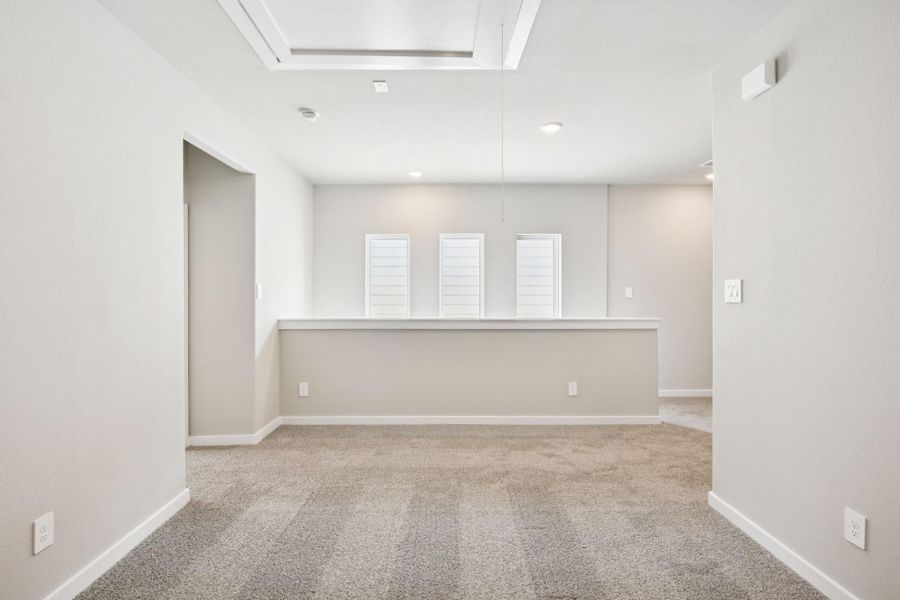 Photo is not of the actual home, but is an inspirational photo of builder’s model home and may depict options, furnishings, and/or decorator features that are not included