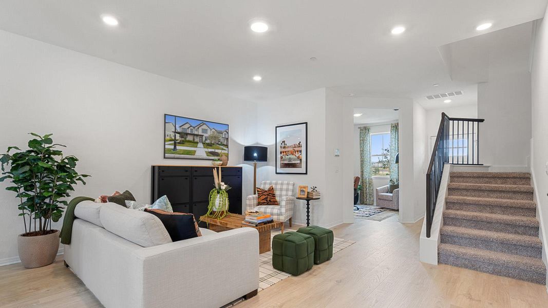 Furnished interior view inside a new home in Avery Centre, Round Rock (Image 7).