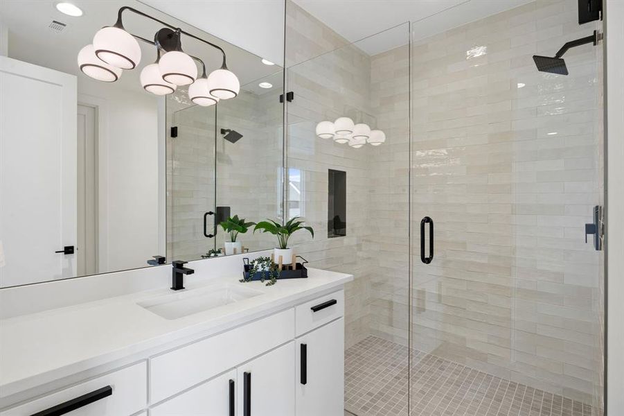 Furnished interior view inside a new home in , Southlake (Image 29).