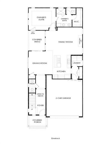 2D floor plan layout of this home in Aberdeen, Hoschton, GA (Image 6).