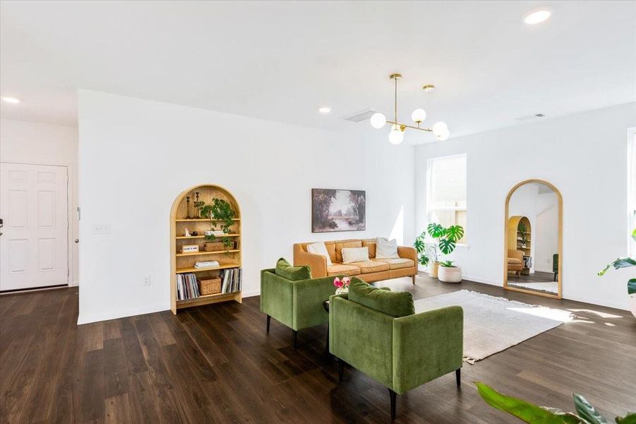 Furnished interior view inside a new home in Decker Farms, Magnolia (Image 21). Furnished interior view inside a new home in Decker Farms, Magnolia (Image 21).