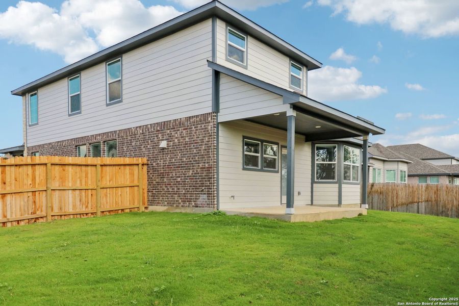 Exterior details and patio area of a home in Carmel Ranch, Schertz (Image 28). Exterior details and patio area of a home in Carmel Ranch, Schertz (Image 28).