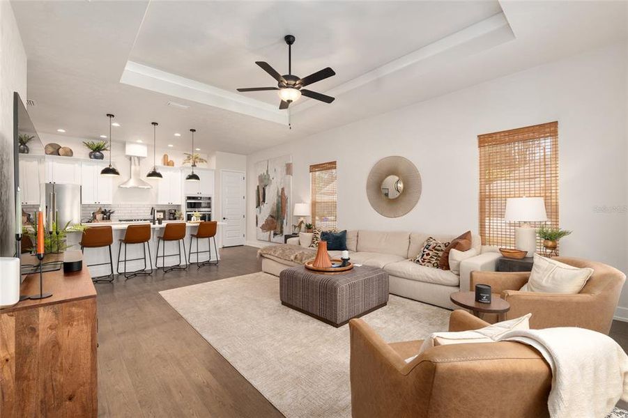 Furnished interior view inside a new home in Fairway Pointe at West End, Newberry (Image 52).
