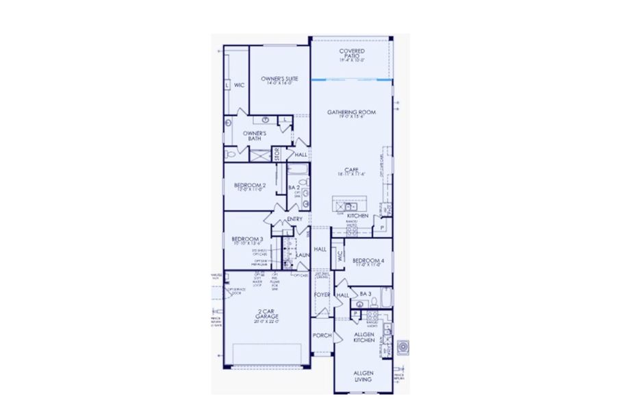 2D floor plan layout of this home in Jorde Farms, Queen Creek, AZ (Image 3). 2D floor plan layout of this home in Jorde Farms, Queen Creek, AZ (Image 3).