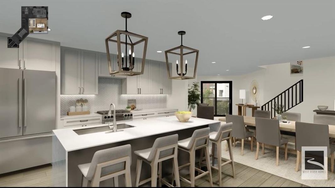 Furnished interior view inside a new home in Azalea Park, Fort Worth (Image 8).