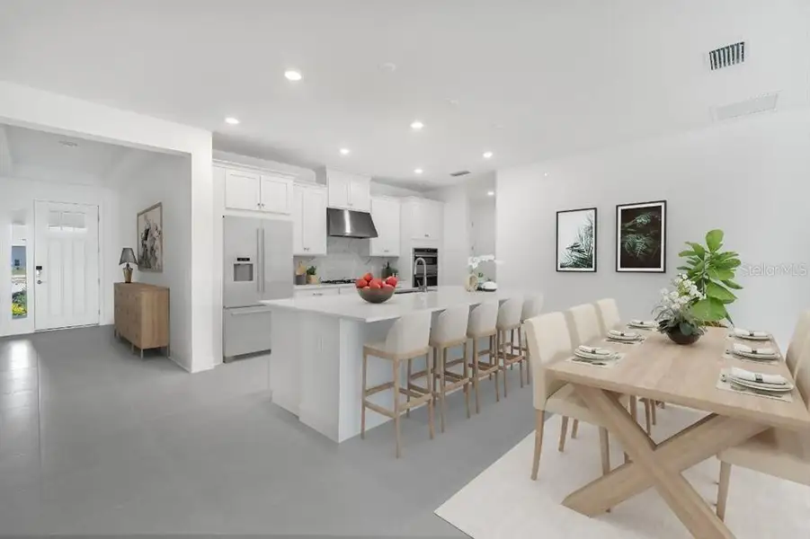 Furnished interior view inside a new home in Harvest at Ovation, Winter Garden (Image 8). Furnished interior view inside a new home in Harvest at Ovation, Winter Garden (Image 8).