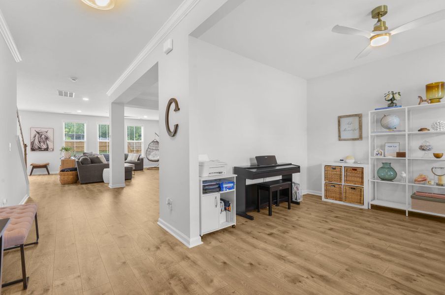 Furnished interior view inside a new home in High Point at Foxbank, Moncks Corner (Image 48).