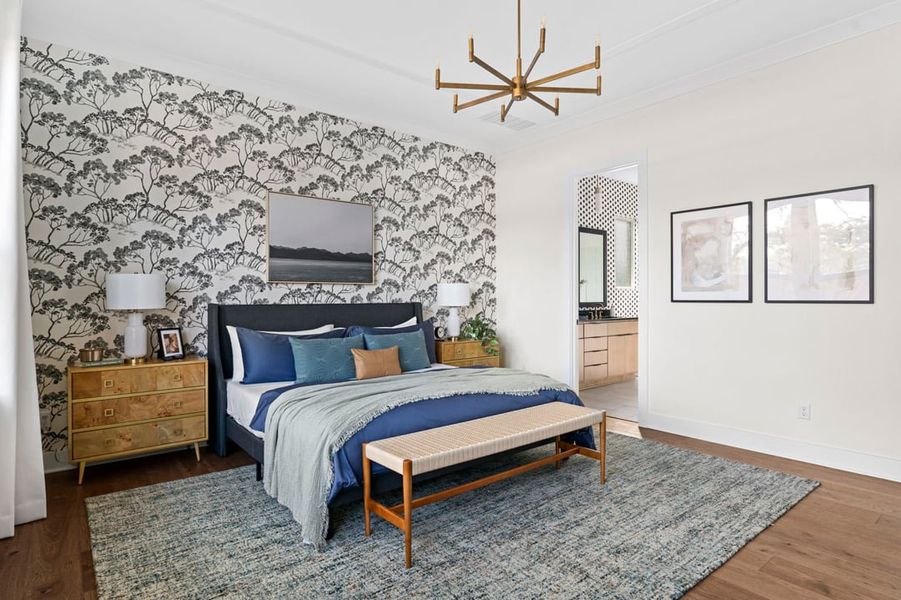 Furnished interior view inside a new home in Arbor Collection at Heritage, Dripping Springs (Image 18).