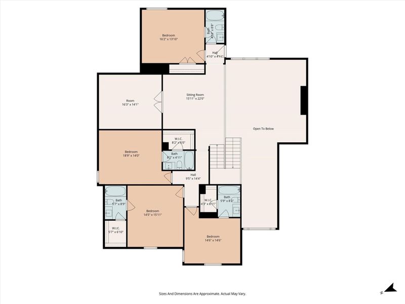 2D floor plan layout of this home in , Spring, TX (Image 5). 2D floor plan layout of this home in , Spring, TX (Image 5).