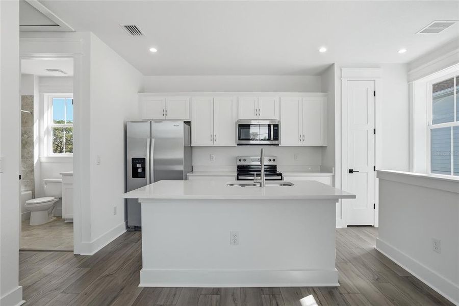 Furnished interior view inside a new home in , St. Petersburg (Image 34).