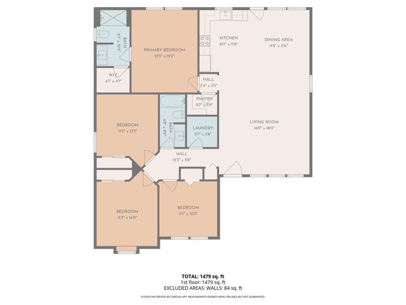 2D floor plan layout of this home in , East Spencer, NC (Image 4).