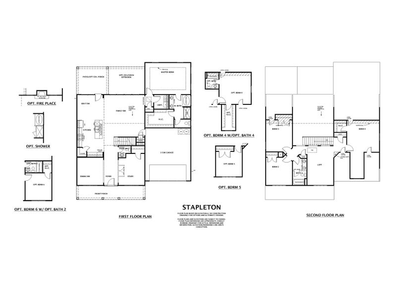 The Stapleton Plan by Ivey Homes | 4 bedroom home with flex spaces including a loft