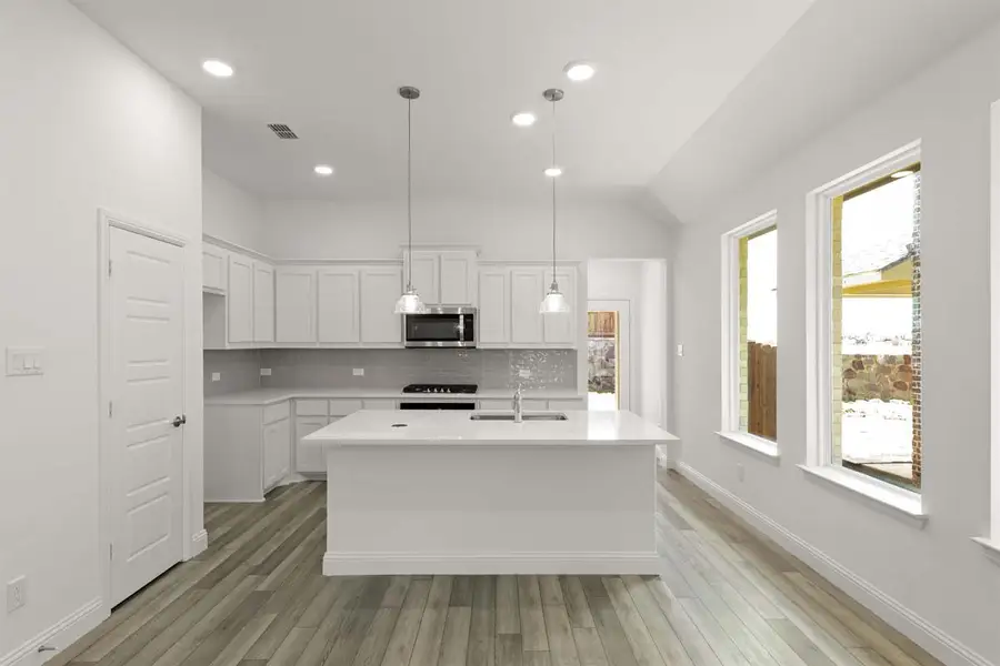 Furnished interior view inside a new home in Keeneland, Aubrey (Image 4).