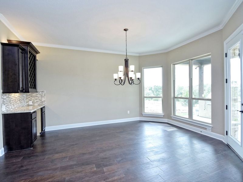 Representative unfurnished interior of a home built from the Madera II by Giddens Homes in Scofield Farms Estates, Georgetown (Image 369).