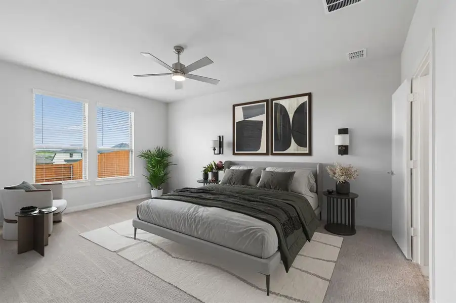 Primary Suite in the Winters home plan by Trophy Signature Homes – REPRESENTATIVE PHOTO Primary Suite in the Winters home plan by Trophy Signature Homes – REPRESENTATIVE PHOTO