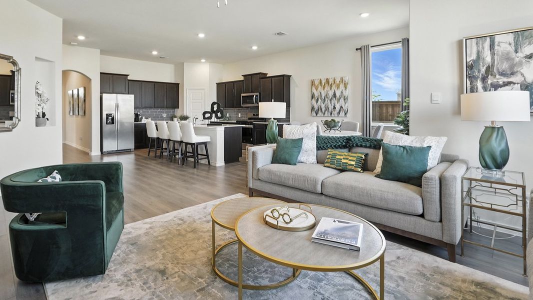 Furnished interior view inside a new home in Lakewood Trails, Forney (Image 12). Furnished interior view inside a new home in Lakewood Trails, Forney (Image 12).