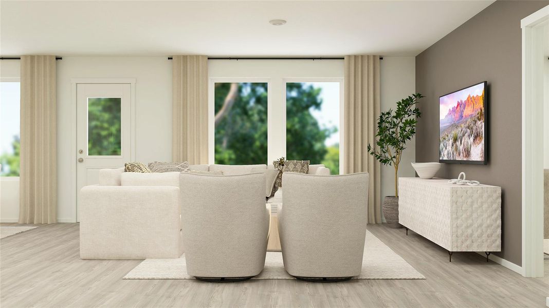 Furnished interior view inside a new home in Synova, Crosby (Image 3).
