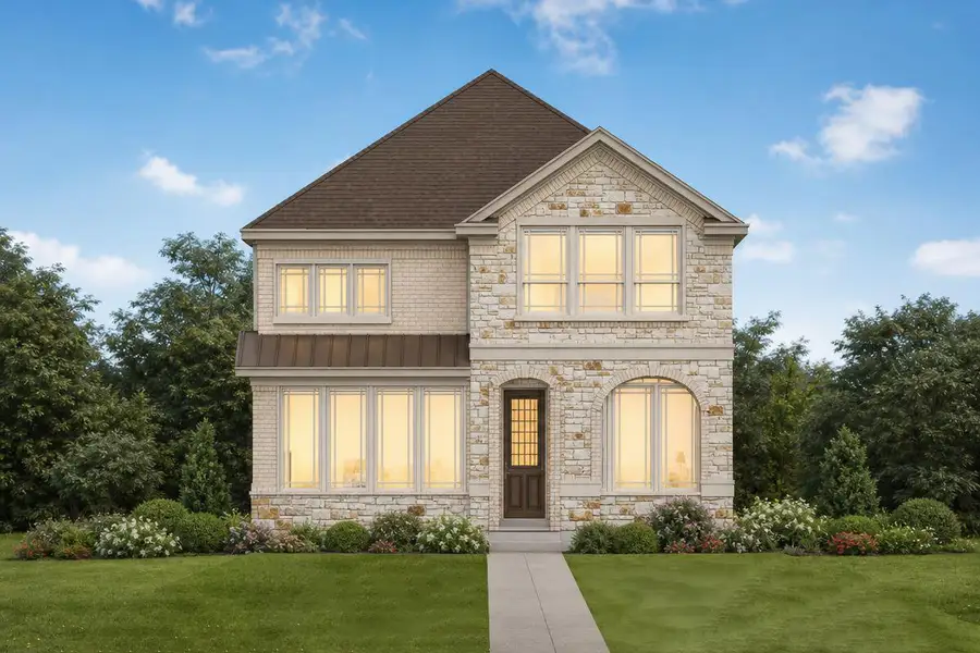 Representative exterior photo of a completed home built from the Royal Willow by Grand Homes in Trails at Cottonwood Creek, Rowlett, TX (Image 20). Representative exterior photo of a completed home built from the Royal Willow by Grand Homes in Trails at Cottonwood Creek, Rowlett, TX (Image 20).