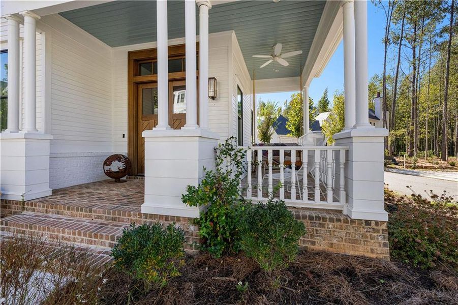 Exterior details and patio area of a home in , Chattahoochee Hills (Image 22).