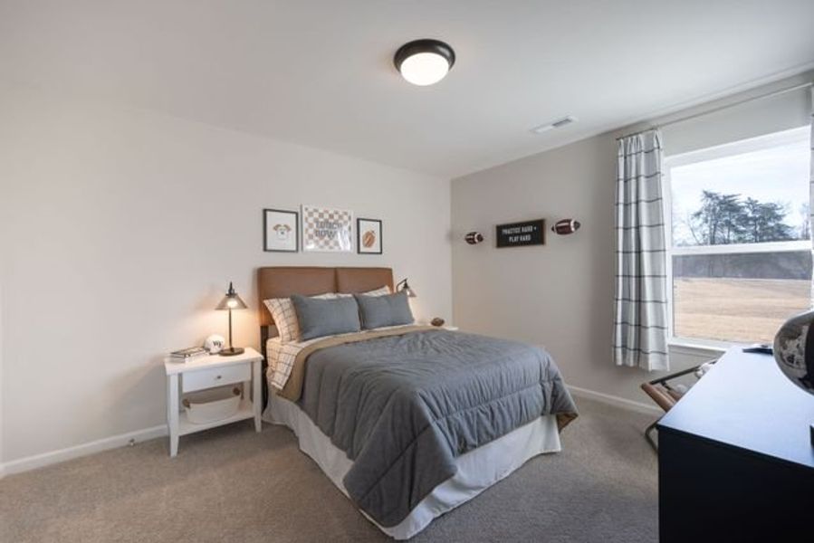Representative furnished interior of a home built from the Lenox by True Homes in Whispering Hills, Locust (Image 13).