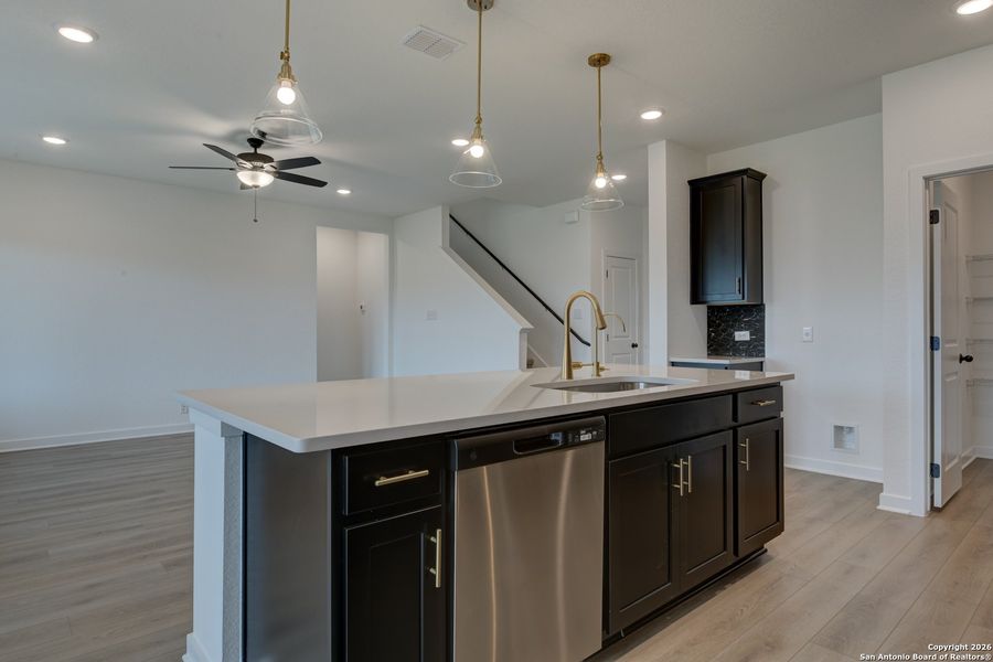 Furnished interior view inside a new home in The Heights at Saddlebrook Ranch 60's, Schertz (Image 15).