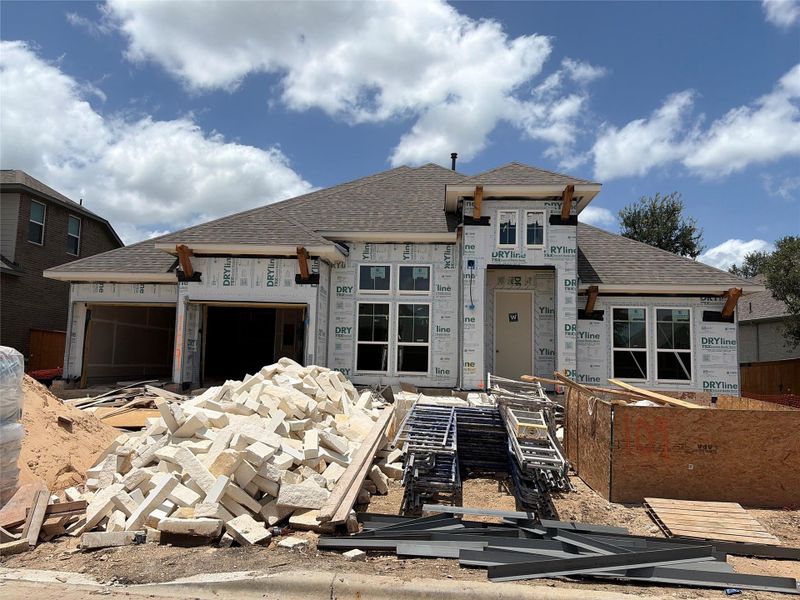 In-progress construction of a new home in La Cima, San Marcos, TX (Image 21).