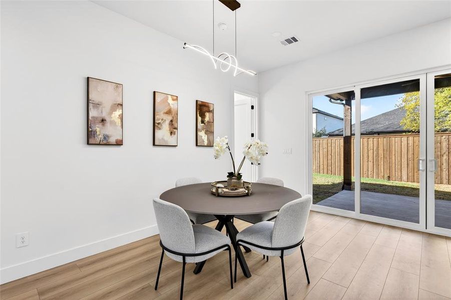 Furnished interior view inside a new home in , Dallas (Image 12). Furnished interior view inside a new home in , Dallas (Image 12).