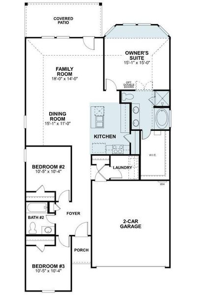 2D floor plan layout of this home in Magnolia Ridge, Magnolia, TX (Image 4). 2D floor plan layout of this home in Magnolia Ridge, Magnolia, TX (Image 4).