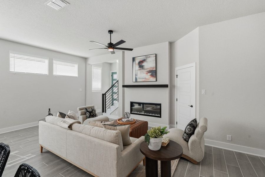 Furnished interior view inside a new home in Prominence – Now Selling, San Antonio (Image 7).