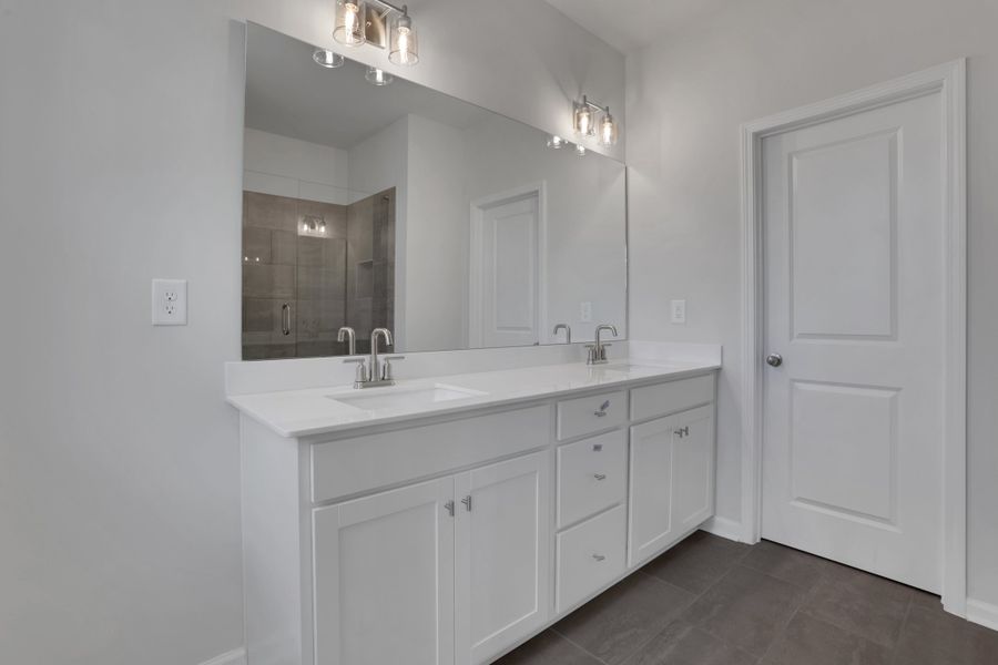 Furnished interior view inside a new home in Towne Village at Suwanee Dam, Sugar Hill (Image 10).